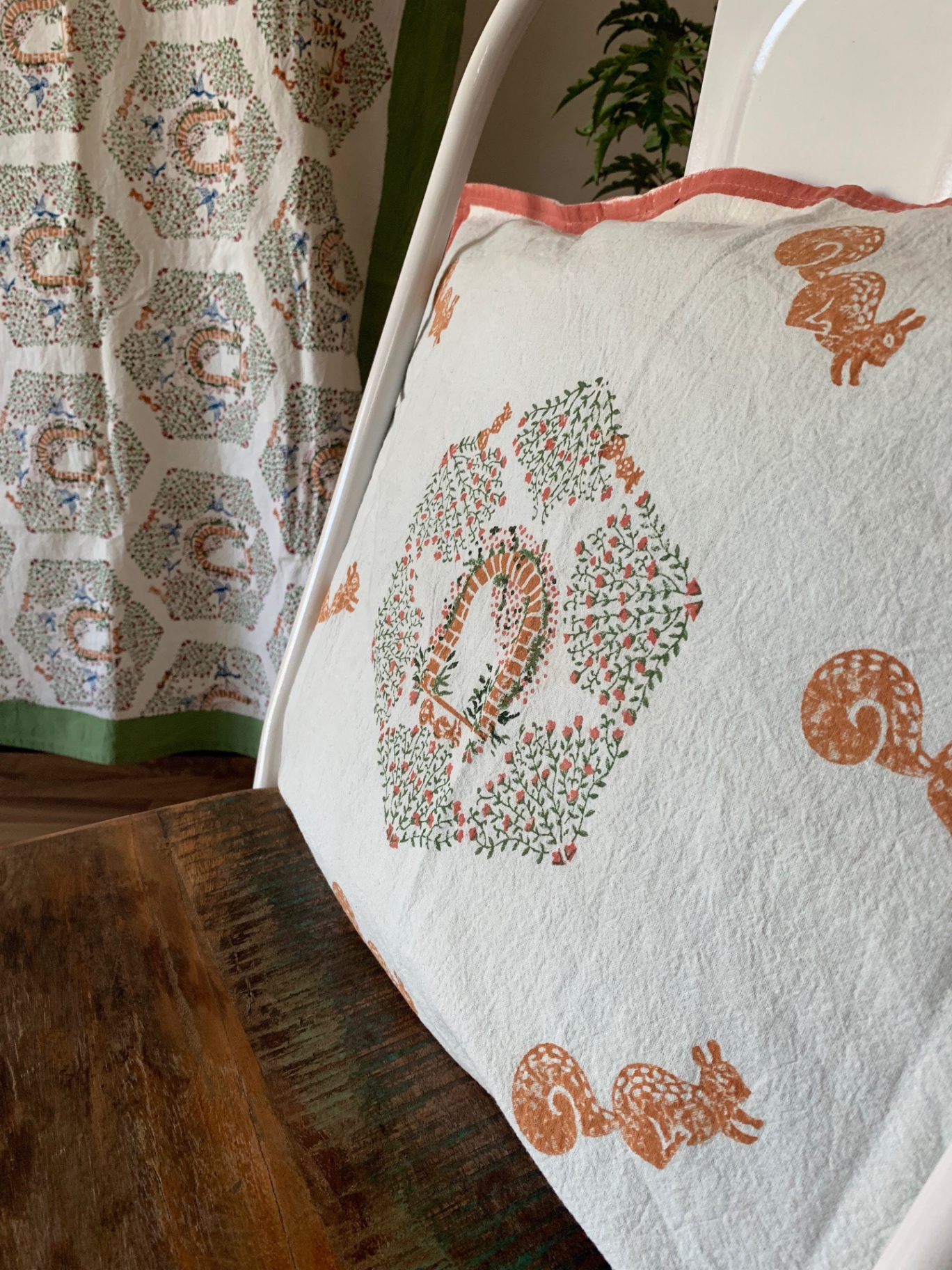 Block-printed tote