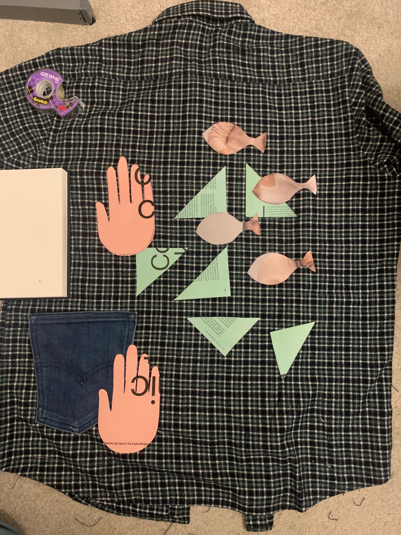 Flannel shirt collage