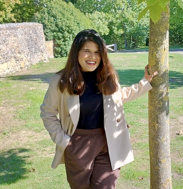 Aparna in her studio