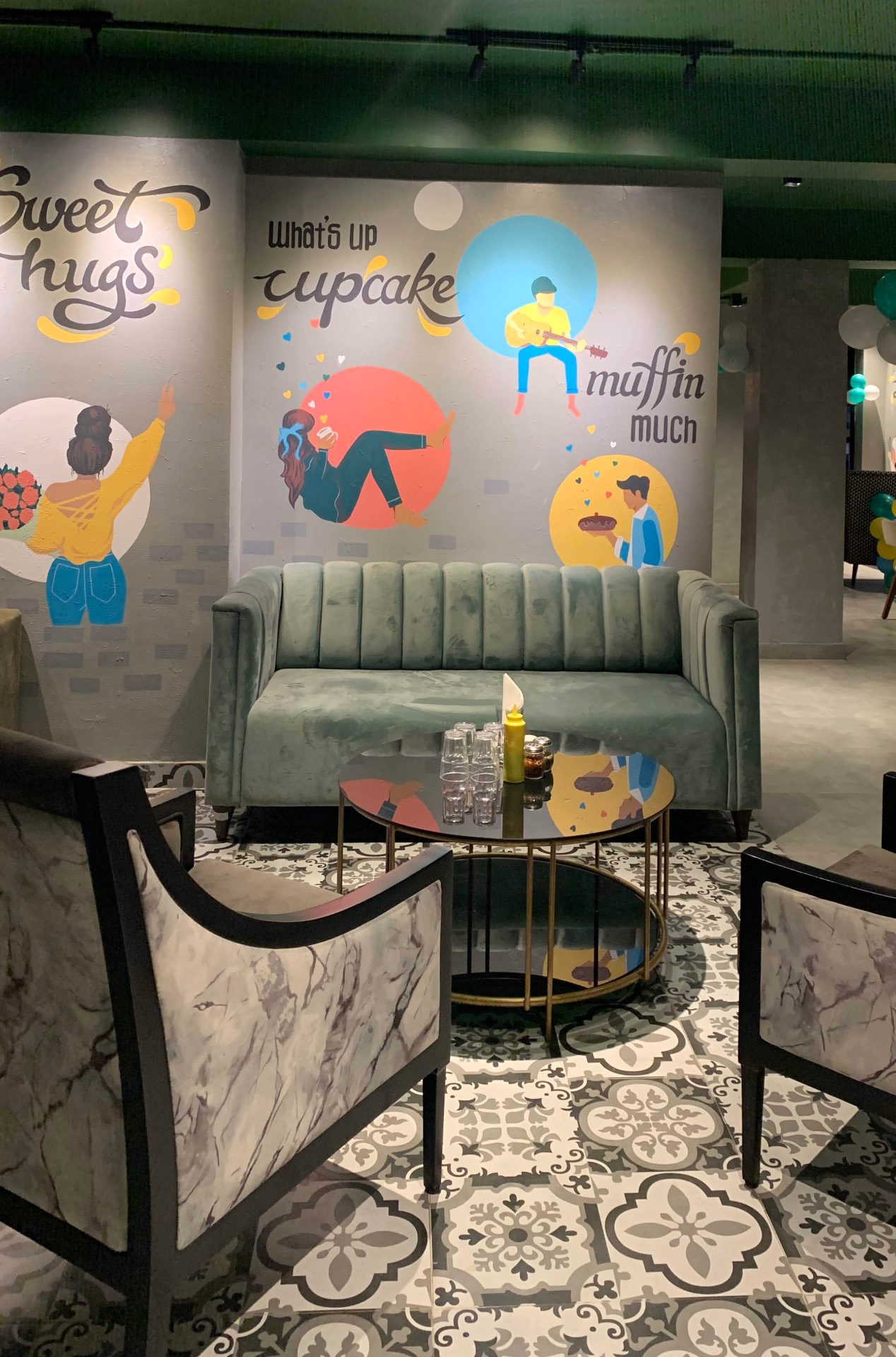 Café mural design and painting