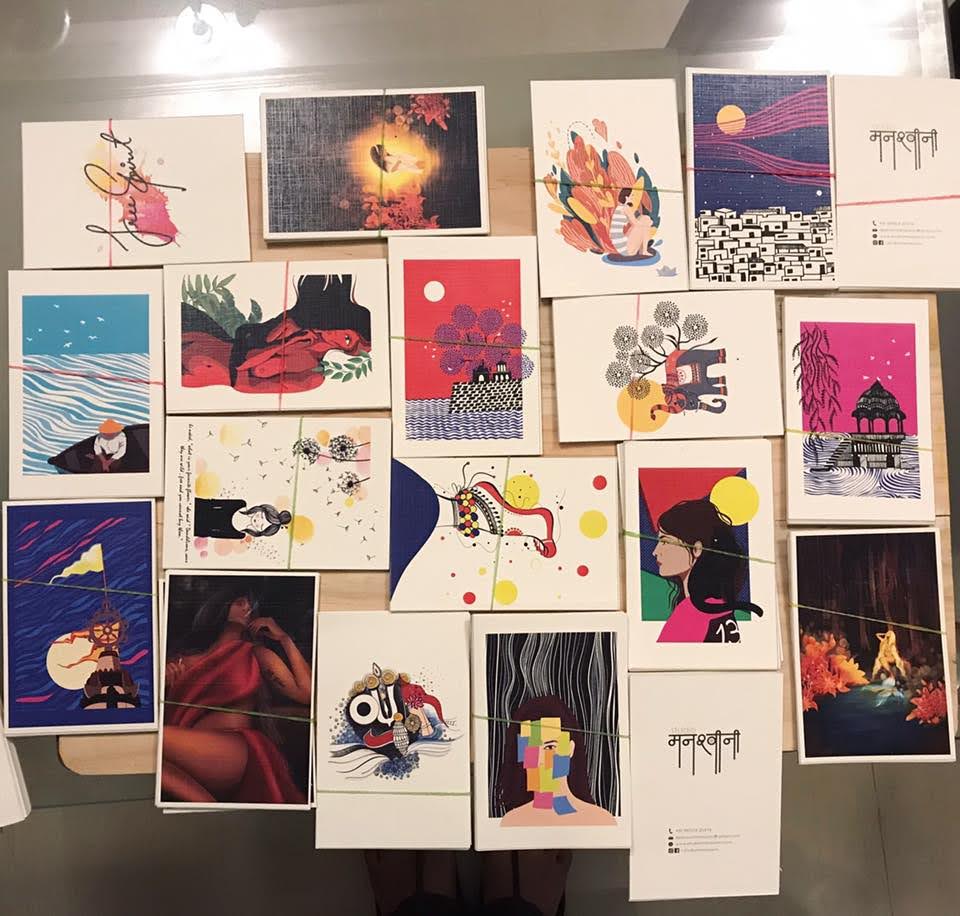 Illustrated card series