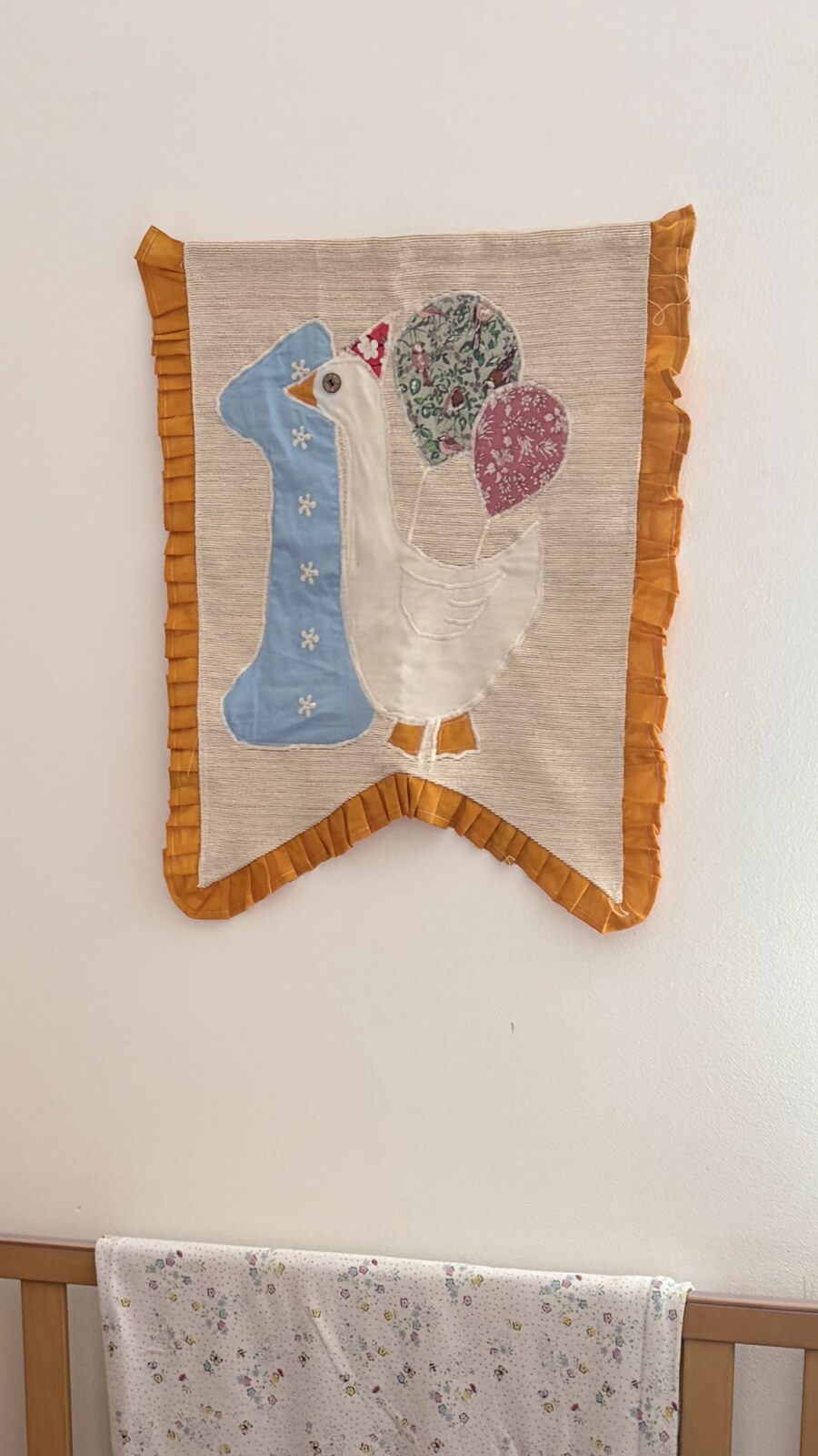 Appliqué birthday banner