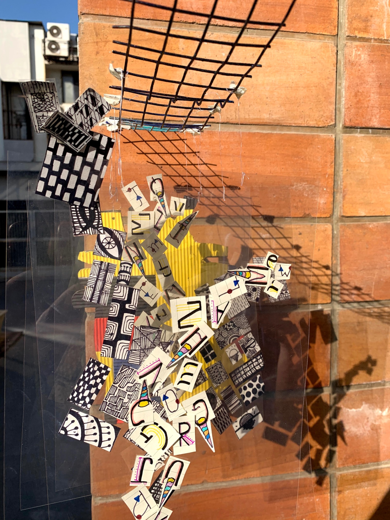 Hanging letter mobile