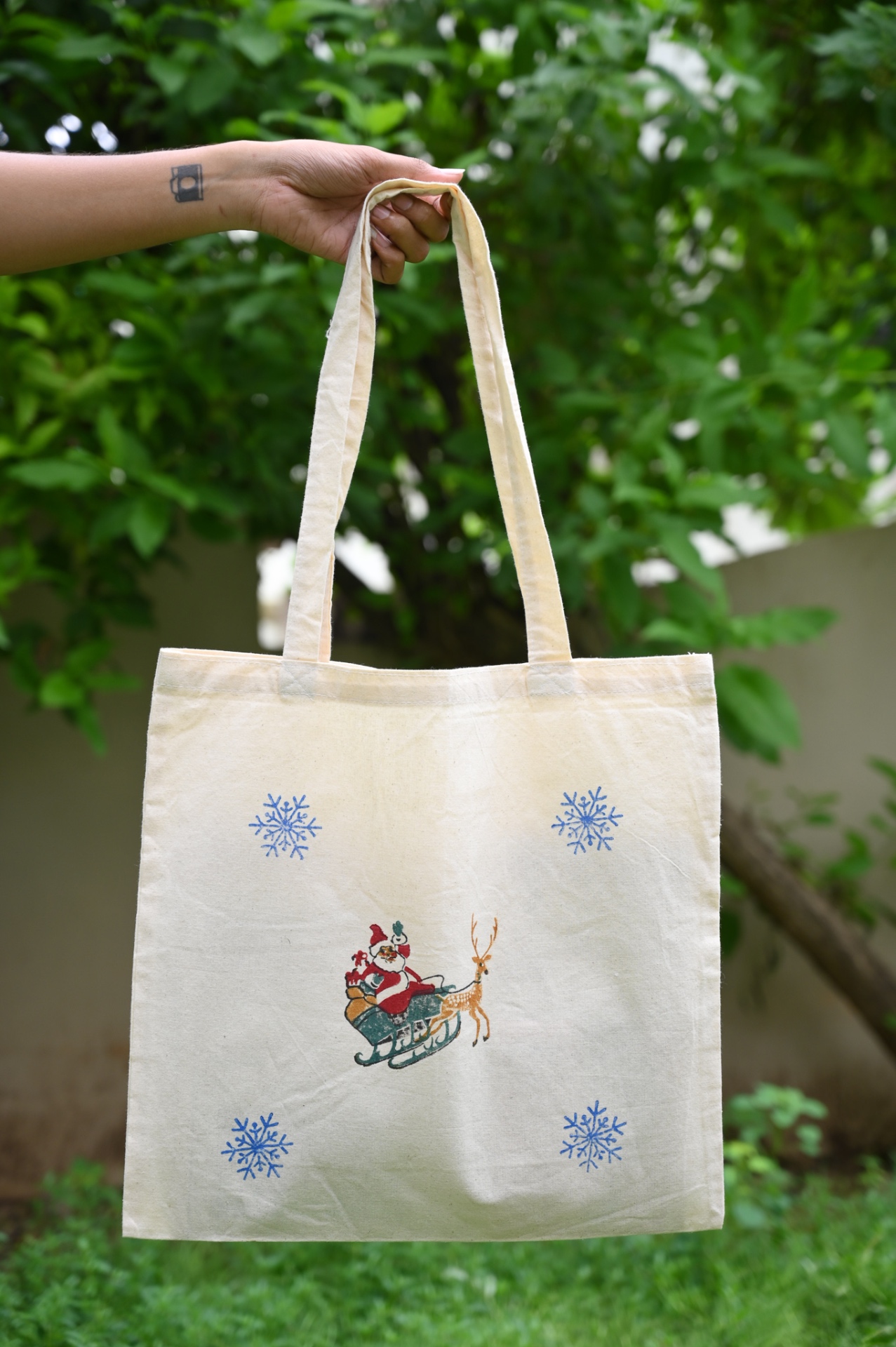 Christmas tote bag